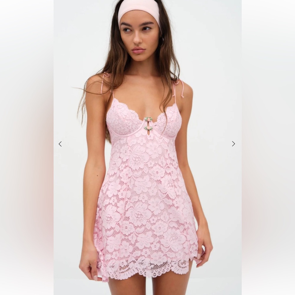 for Love & Lemons Creamsicle Lace Dress, XL, Pale Pink, no signs of wear.